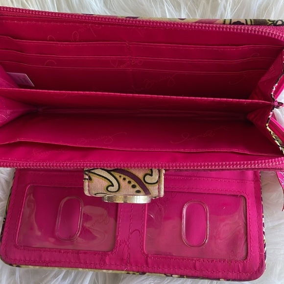 Vera Bradley Paisley Print Wallet - Picture 4 of 5
